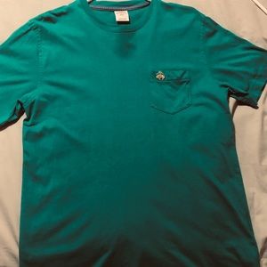 SS blue/green Brooks Brothers Pocket logo tee